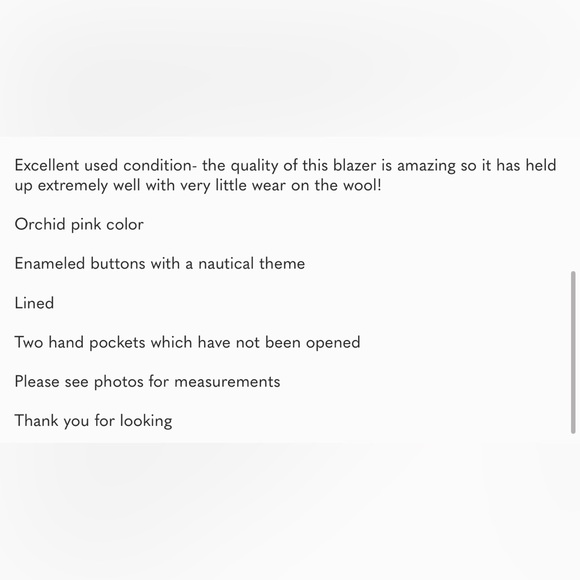 J Crew Lexington Thick Wool 2 Button Blazer Jacket Pink Size 0 Enameled Buttons - Picture 2 of 11